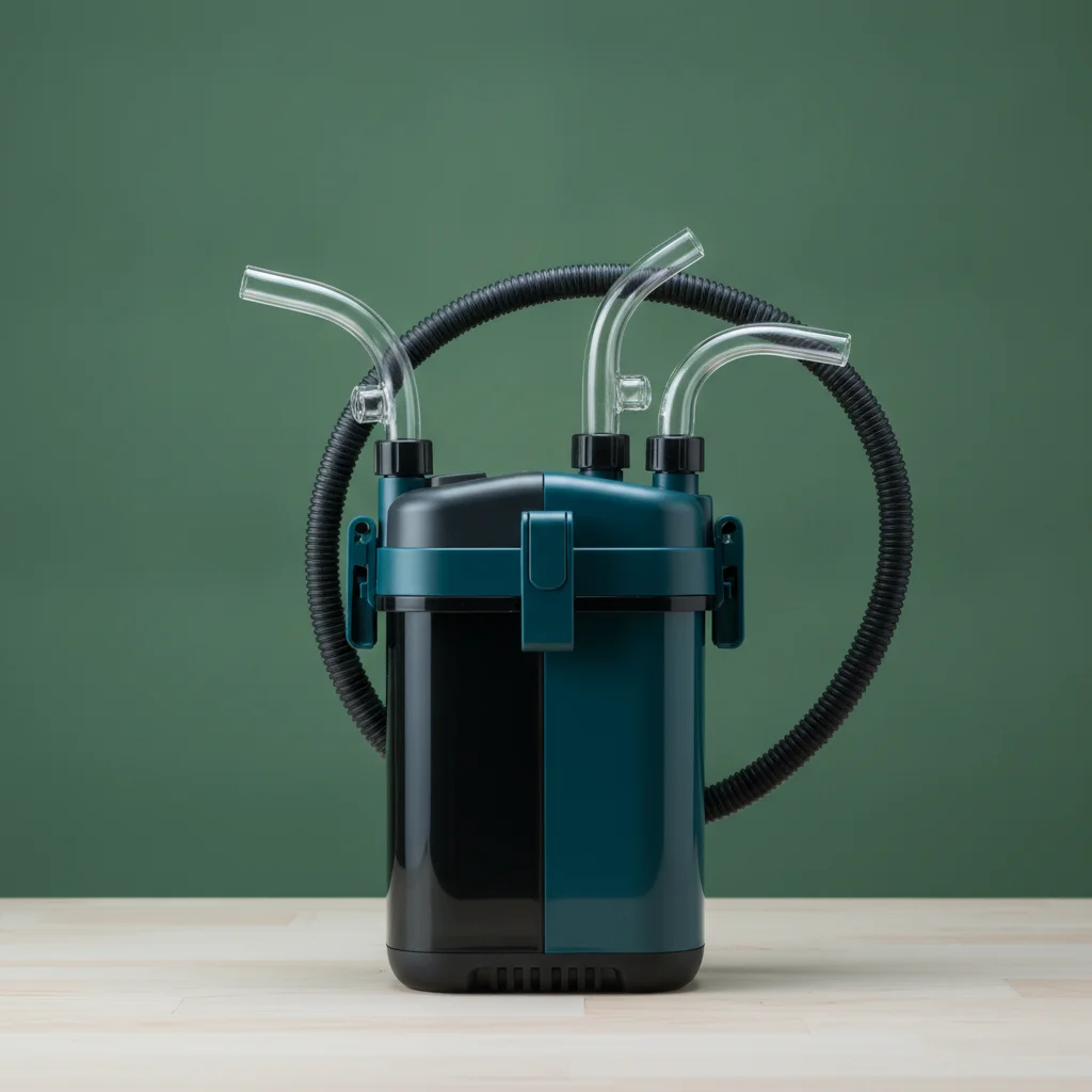 Empilement de galets et de racines sombres photographié en contre-plongée dans un bac aquatique