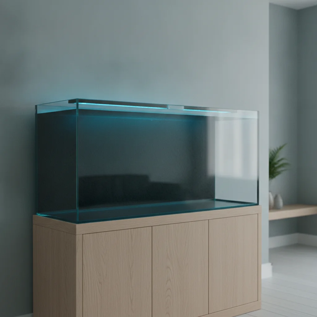 Agencement minéral aux teintes ardoise et mousse pour composition aquatique
